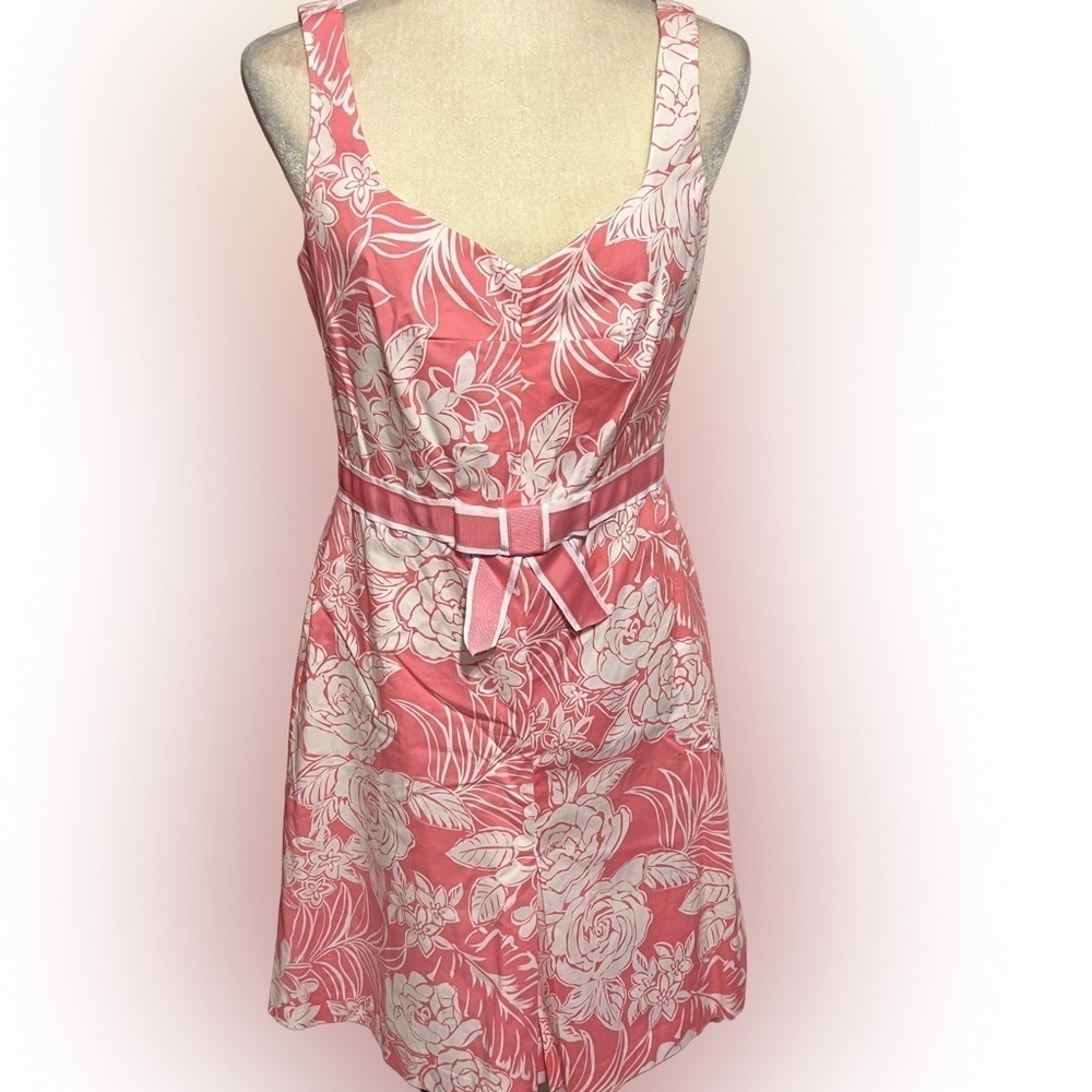 NWOT Boston Proper Pink White Floral Sundress 8
